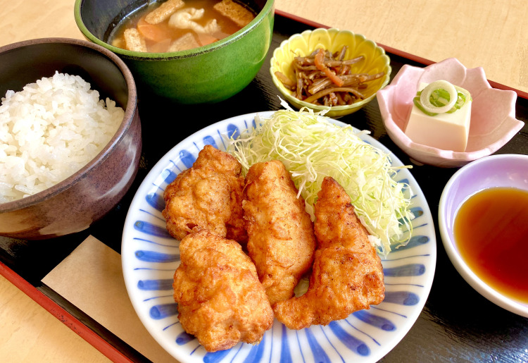 ▼とり天定食