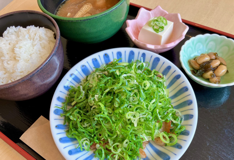 ▼トンネギ定食